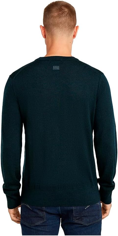 G-STAR Herren Premium Core Knitted Sweater XS Blau (Salute D25174-d847-c742), XS Blau (Salute D25174