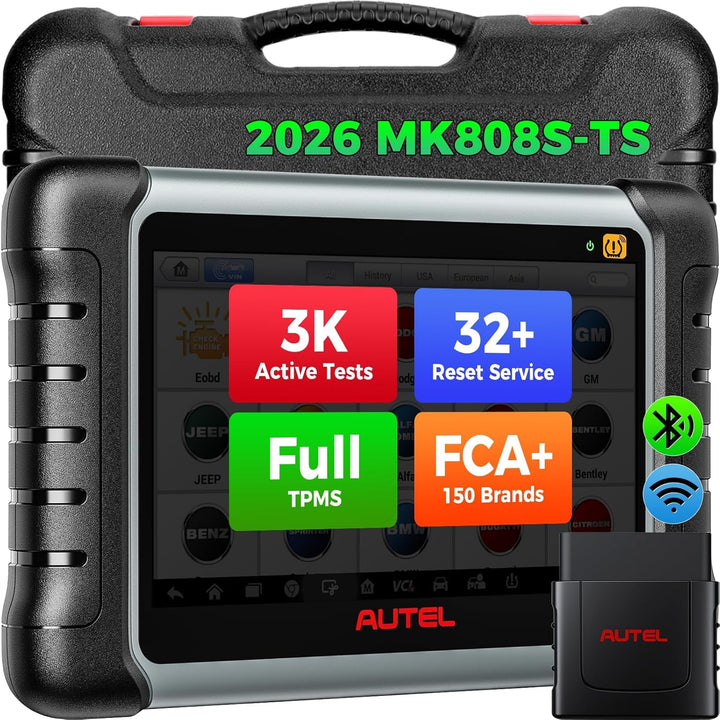 Autel Scanner MaxiCOM MK808TS, Kombination aus Autel MK808BT und TS608, OE-Level TPMS Scan-Tool mit