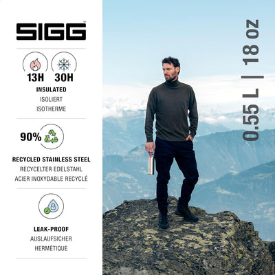 SIGG - Isolierte Trinkflasche - Thermosflasche Hot & Cold One - Mit Teesieb - Auslaufsicher - BPA-fr