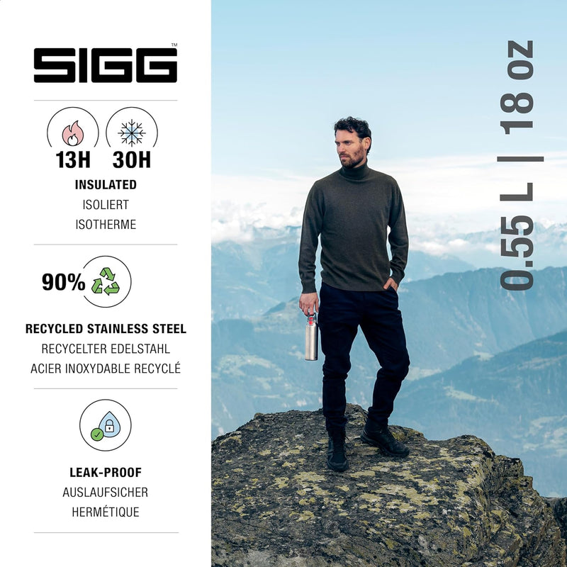 SIGG - Isolierte Trinkflasche - Thermosflasche Hot & Cold One - Mit Teesieb - Auslaufsicher - BPA-fr