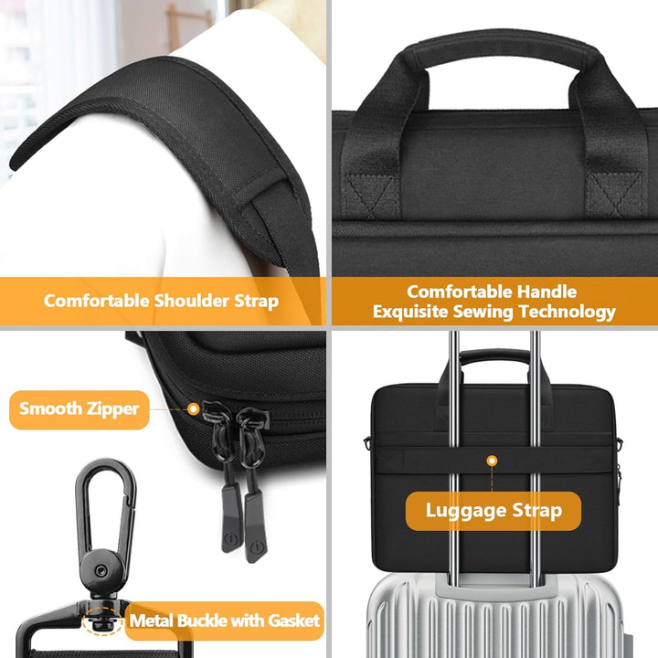 ZYB Grosse Kapazität Laptoptasche 15.6 Zoll 16 Zoll Laptop Tasche,Notebook Tasche für 15.6-16 Zoll L