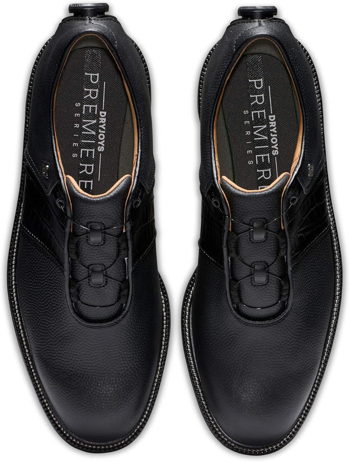 FootJoy Herren Serie Premiere-Packard Boa Golfschuh 39.5 EU X-Weit Schwarz, 39.5 EU X-Weit Schwarz
