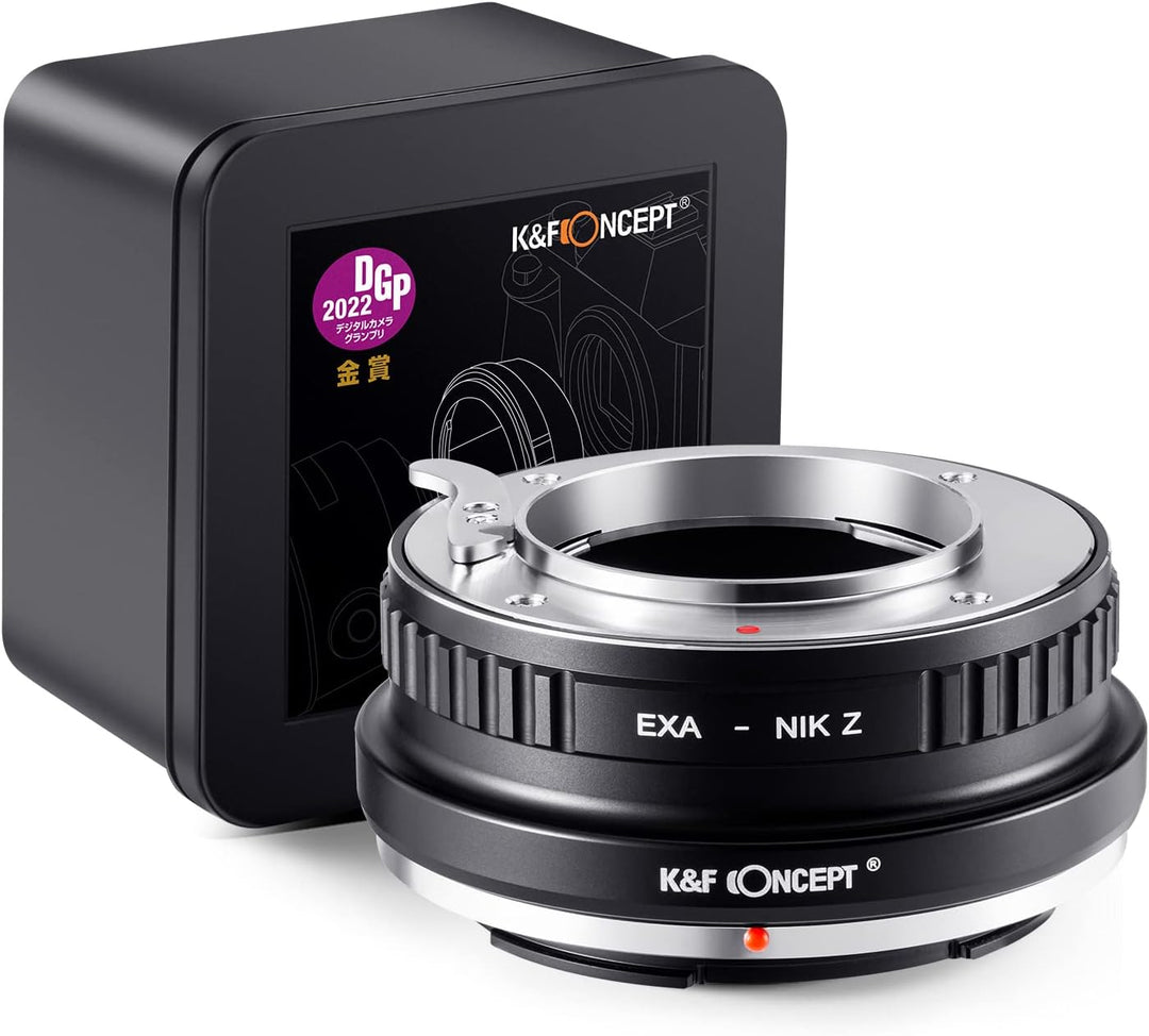 K&F Concept Lens Mount Adapter EXA-NIK Z Manueller Fokus Kompatibel mit Exakta, Auto Topcon Objektiv
