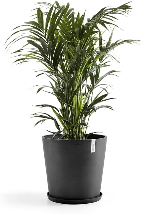 ECOPOTS Untersetzer für Blumentopf Amsterdam Dunkel Grau - Durchmesser Ø Aussen 60 cm/Innen 46 cm ru