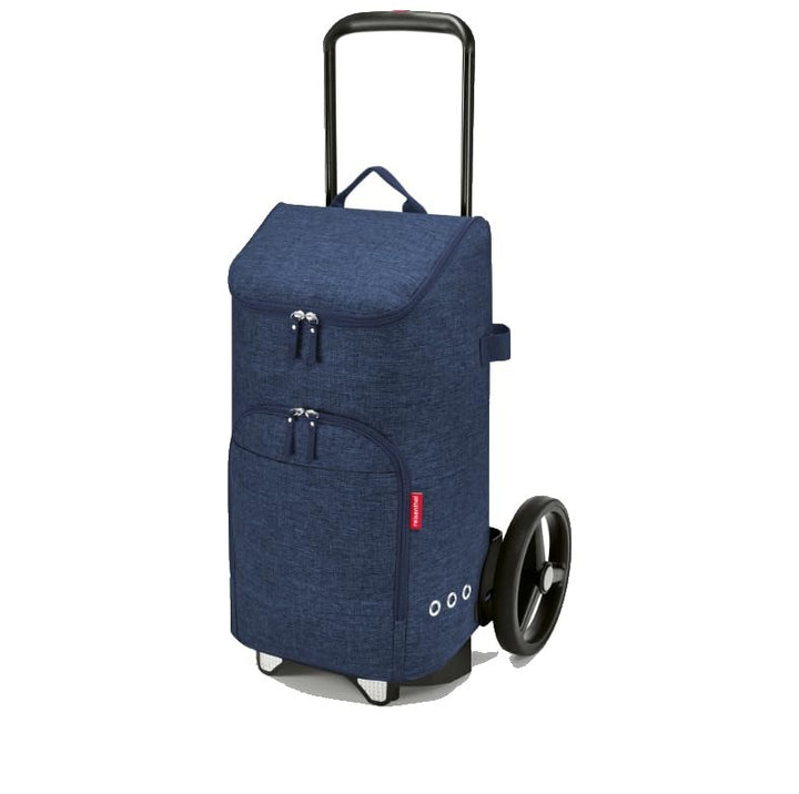 reisenthel citycruiser Set (Rack + Bag) Tasche Twist Navy + Rack Black - Praktische Einkaufstasche m
