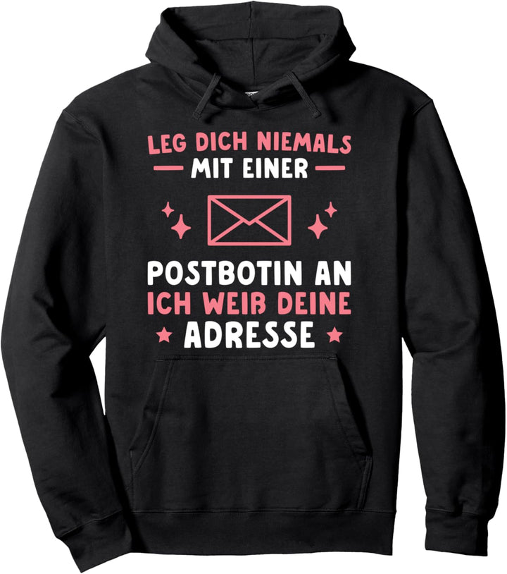 Post Humor Paketdienst Zustellerin Postbotin Pullover Hoodie