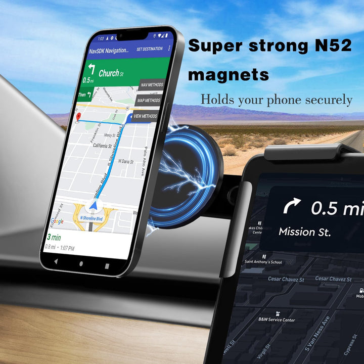 ANKEWAY Tesla Model 3/Y/X/S Handyhalter passend für iPhone 15 14 13 Pro Max Mini und Handys mit MagS