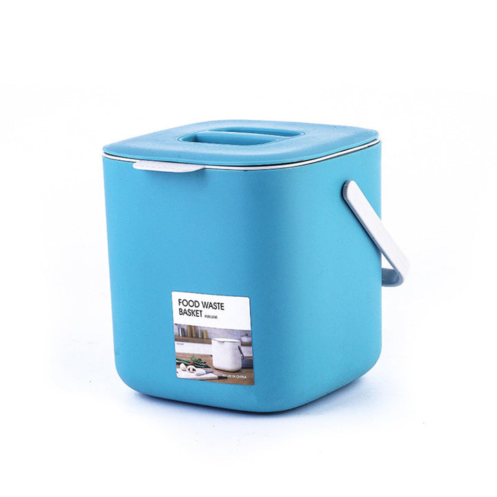 Kleiner Biomülleimer Küche, 4L Biomülleimer Küche mit Aktivkohlefilter & Sieb - Geruchsneutral, Spül