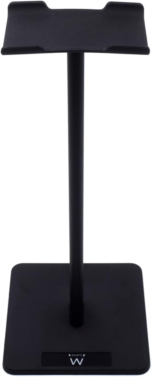 Ewent EW1586 Headphone and Desktop Headphone Stand, Detachable Headphone Stand, Non-Slip TPU Silicon