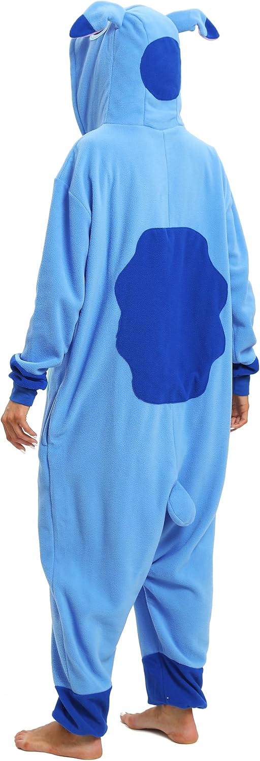 Tier Onesie Karneval Halloween Kostüm Cosplay Schlafanzüge Erwachsene S Zip Blue, S Zip Blue