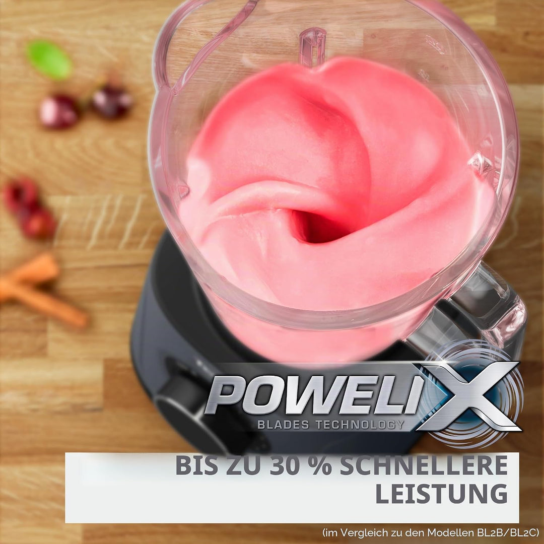 Moulinex PerfectMix Essential, Hochleistungsmixer, 1200 W, Powelix-Klingen-Technologie, leicht zu re