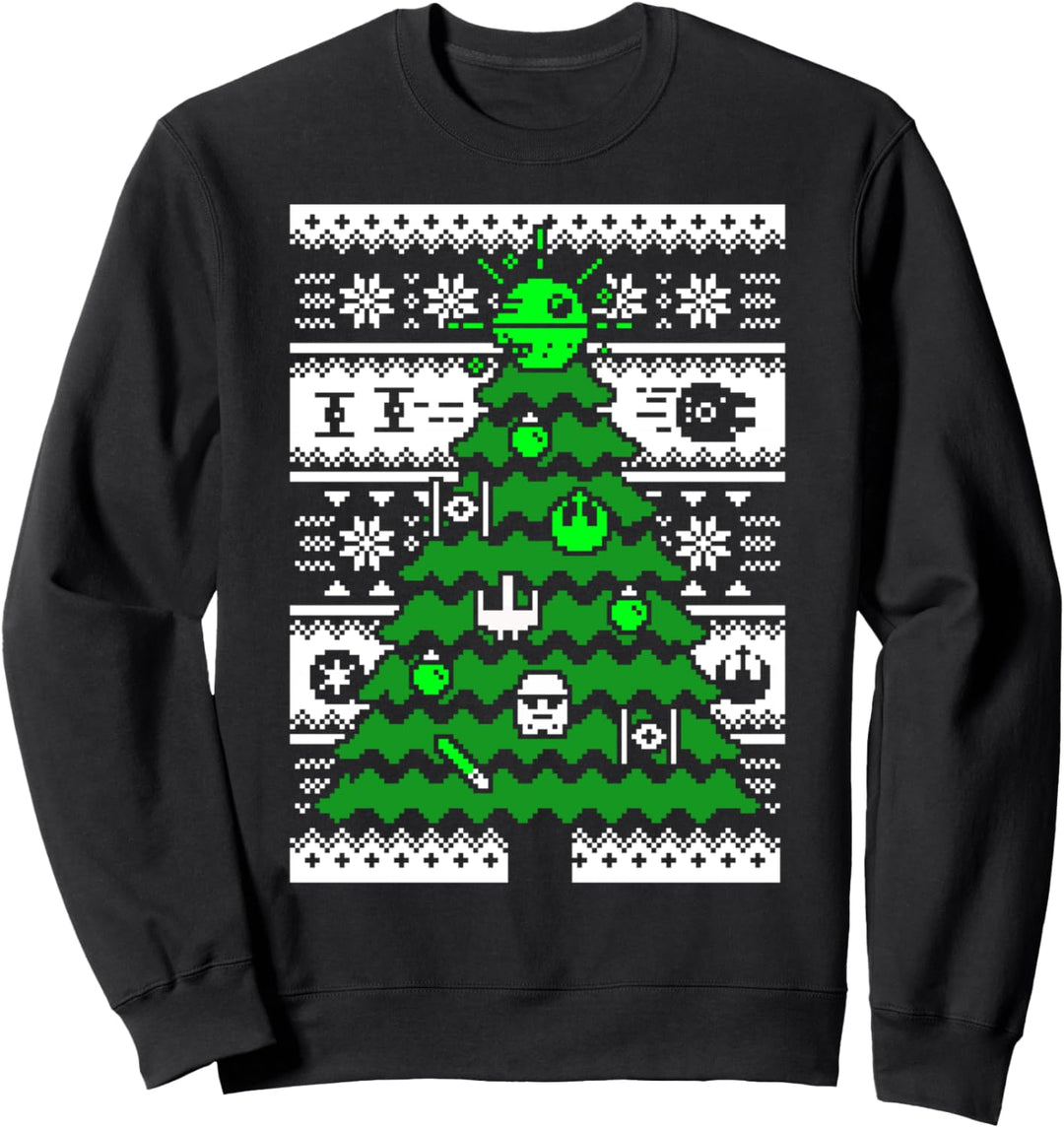 Star Wars Group Shot Christmas Tree Ugly Sweater Sweatshirt