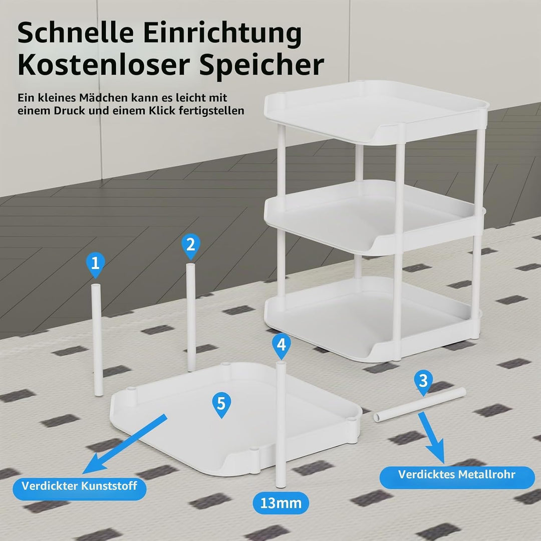 8 Ebenen Schmal Schuhregal, Mehrschichtiges Hoch Schuhregale Platzsparend, Stapelbar Klein Standrega