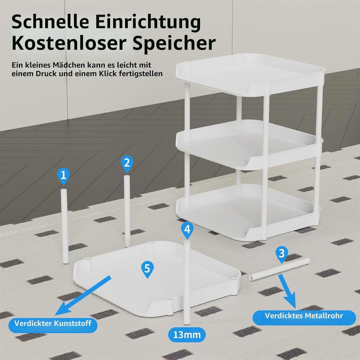 8 Ebenen Schmal Schuhregal, Mehrschichtiges Hoch Schuhregale Platzsparend, Stapelbar Klein Standrega