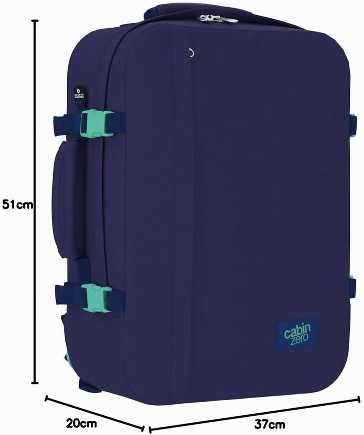 Cabinzero Unisex Rucksack 36x51x19 Deep Ocean, 36x51x19 Deep Ocean