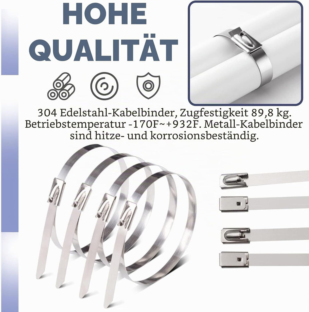 Swpeet 37 Stück 10,2 cm 20,3 cm 35,6 cm CV-Gelenk-Ohrklemme Banding Boot Clamp Werkzeug mit Edelstah