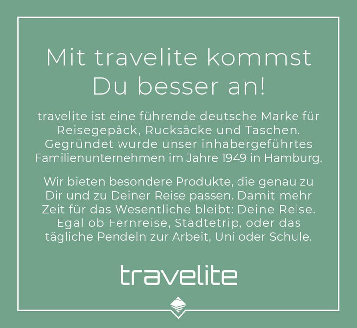 Travelite Handgepäck Rucksack mit Laptop Fach 15,6 Zoll, 60 cm, 35 Liter, 800 Gramm & BASICS rucksac