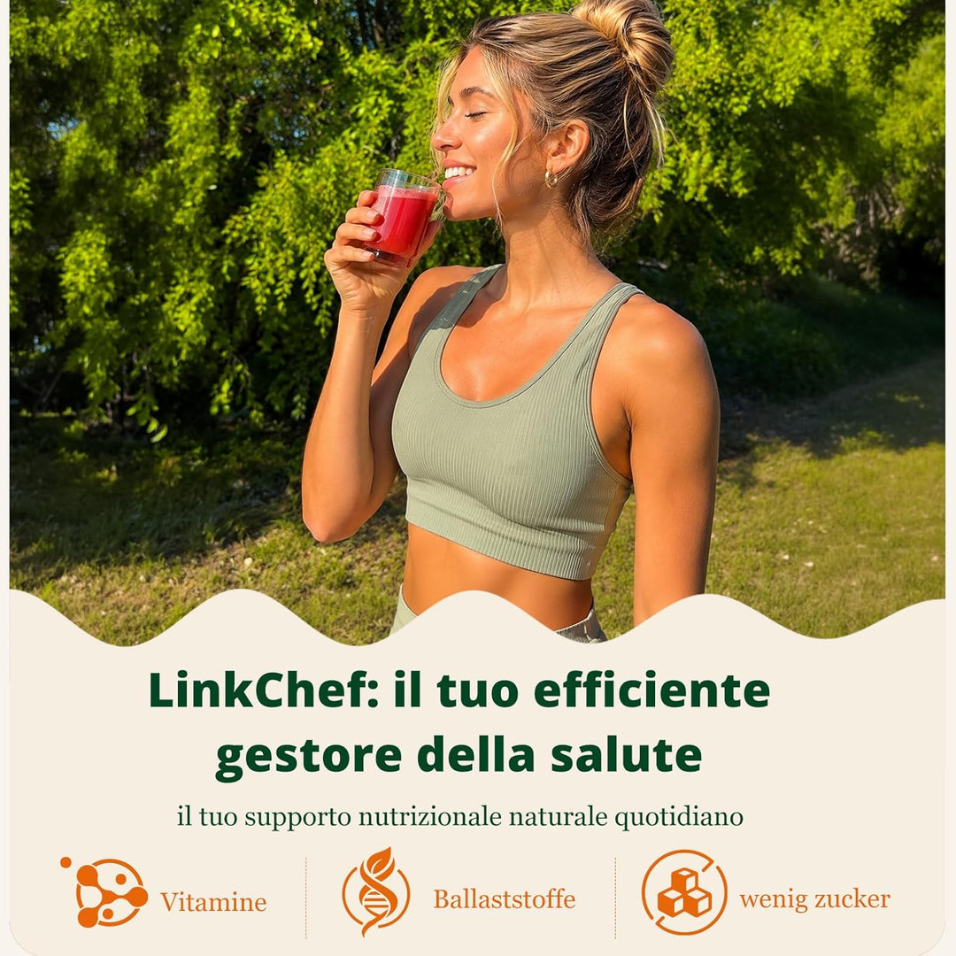 LINKChef Entsafter Slow Juicer, Entsafter Gemüse und Obst Testsieger mit 115 mm grossem, Kaltentsaft