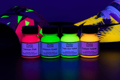 Angelus Neon Acrylfarbe Starter Kit, 6-Pack, 6