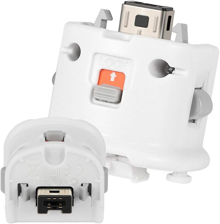GIRIAITUS Wii Motion Plus Adapter Externe Fernbedienung mit Bewegungssensor, Weiss, 2er-Pac