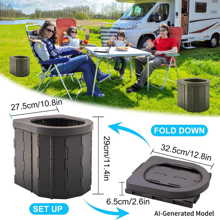 Campingtoilette, KINSPORY Mobile Toilette, Trenntoilette,Tragbare Toilette für Draussen oder Drinnen