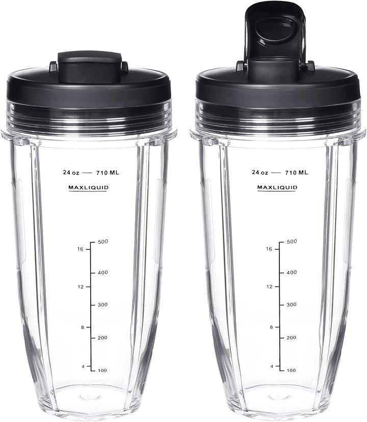 680 ml Mixerbecher mit verbesserten Deckeln für Ninja BL450 BL454 BL456 BL480 BL481 BL482 BL490 BL64