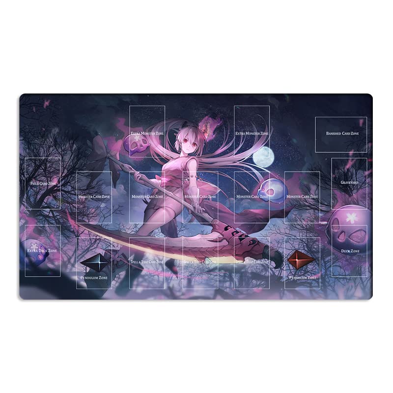 Mlikemat Spielmatte ZD014-775-A Red Blossoms from Underroot, CCG TCG Sammelkartenspielmatte und kost