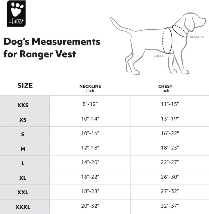 Hurtta Ranger Weste Jagd Sportler Hundeweste Orange XXS XX-Small Orange, XX-Small Orange
