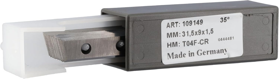Wendemesser aus Vollhartmetall - Ersatzteil - 31,5x9x1,5 mm Schneide Z4 für Zinkenfräser Art. 235 (Ø