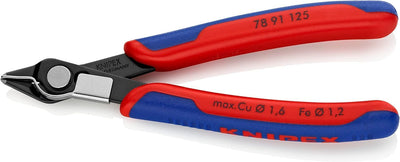 Knipex Electronic Super Knips® brüniert, mit Mehrkomponenten-Hüllen 125 mm 78 91 125 Mit Mehrkompone