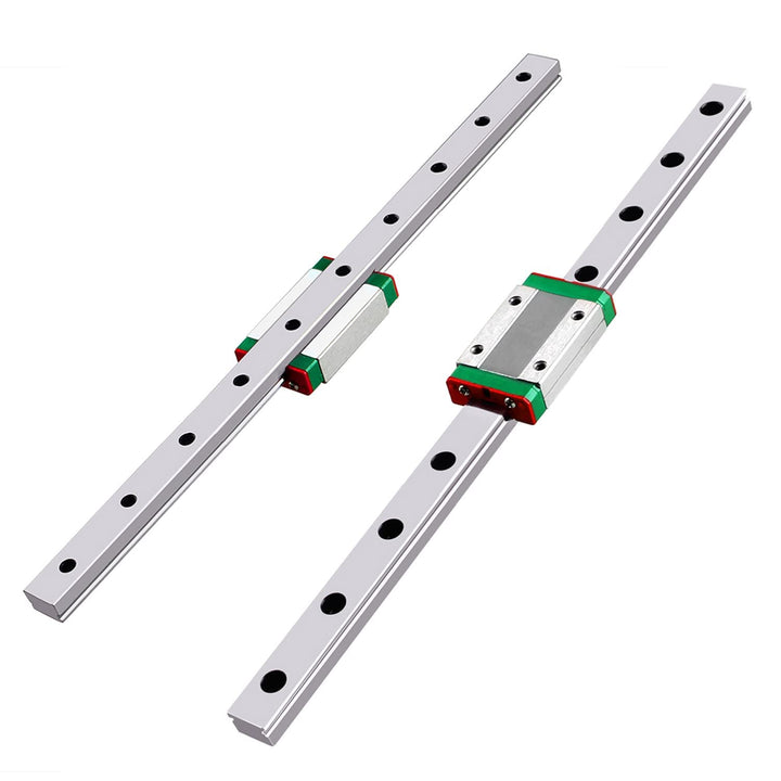 CNCMANS 2 Stück MGN12 300mm Linearführung Miniatur Lineare Schienenführung mit 2 Stück MGN12H Carria