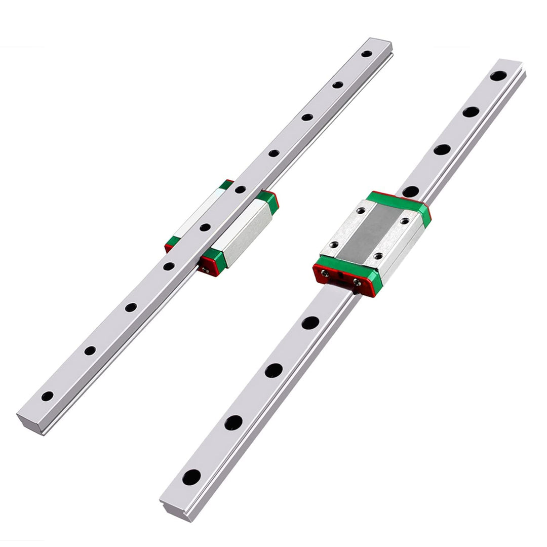 CNCMANS Linearschiene 2 Stück MGN9 300mm Linearführung Miniatur Lineare Schienenführung mit 2 Stück