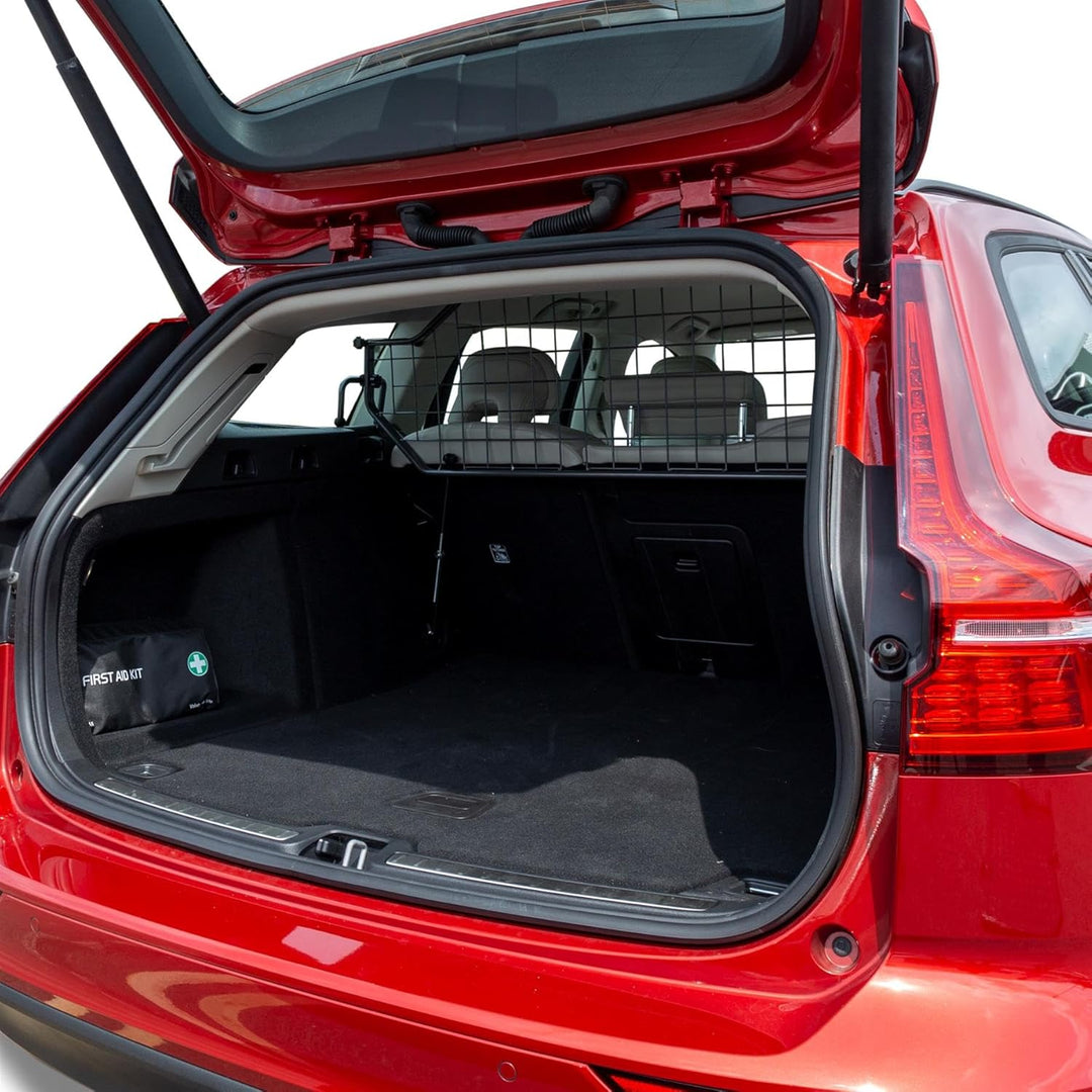 Travall Hundegitter für Volvo V60 (2018-) Fahrzeugspezifisches Hundegitter, Kofferraumschutz für Hun