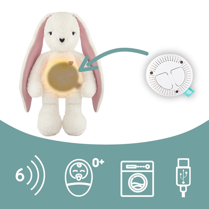 myHummy Schlummerhäschen 5in1 mit Licht écru-rouge Bunny ecru-pink, Bunny ecru-pink