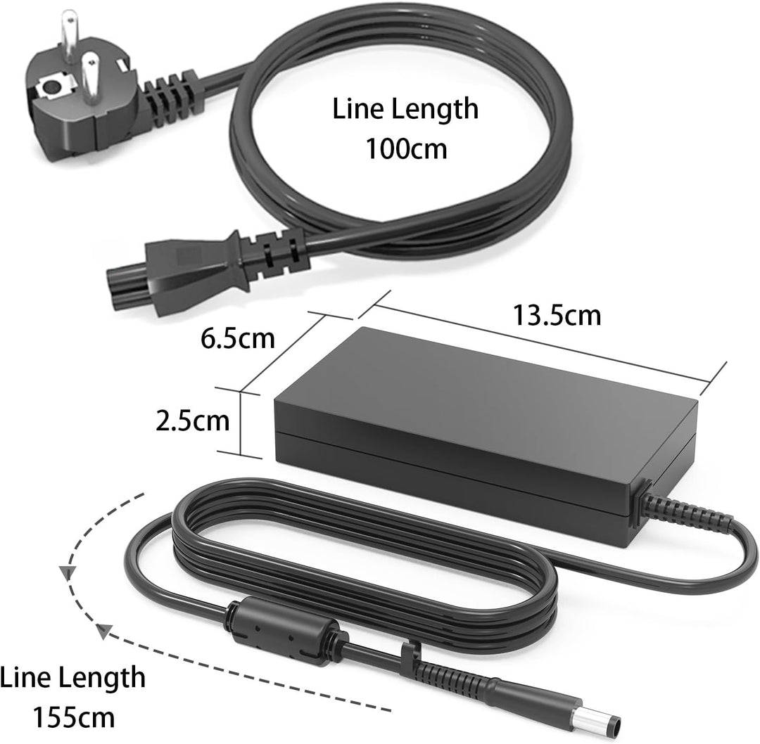 120W Laptop Ladekabel für HP Pavilion DV6 DV7 DV7T DV8 DV8T HDX X18 15 DV7-2185DX DV7-2180 DV7-2180U