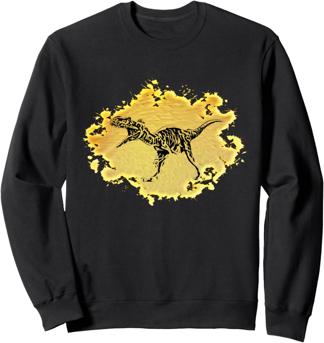Allosaurus Motiv Dinosaurier Dino Saurier Zähne Urzeit Sweatshirt