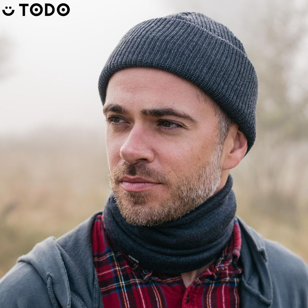 TODO Merino Mütze Herren Beanie Damen, Warm, Weich, Bequem. Wollmütze für kalte Tage, Alltag, Outdoo