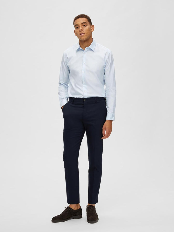 Selected Homme Male Hose Gewebter Wollgemisch, 40 Navy Blazer