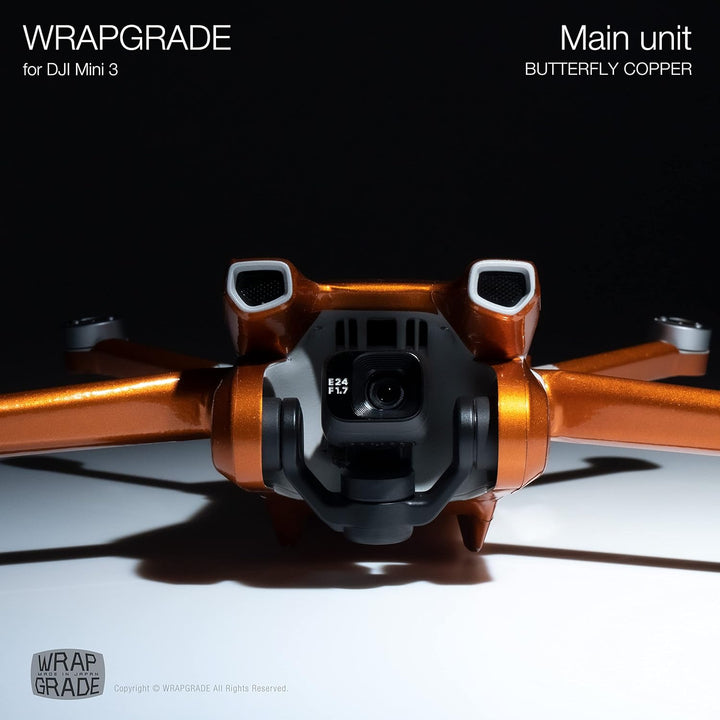 WRAPGRADE Skin Kompatibel mit DJI Mini 3 (Butterfly Copper)