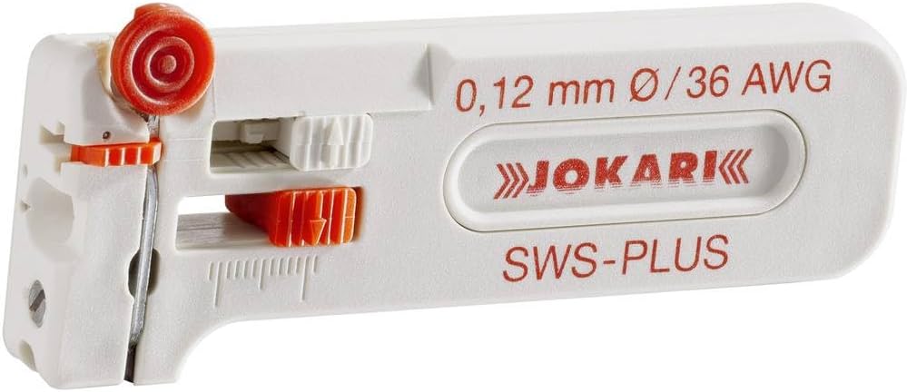 Jokari 40015 Mini-Präzisions-Abisolierwerkzeug SWS-Plus 012 zum Entmanteln von Leitern und Litzen AW