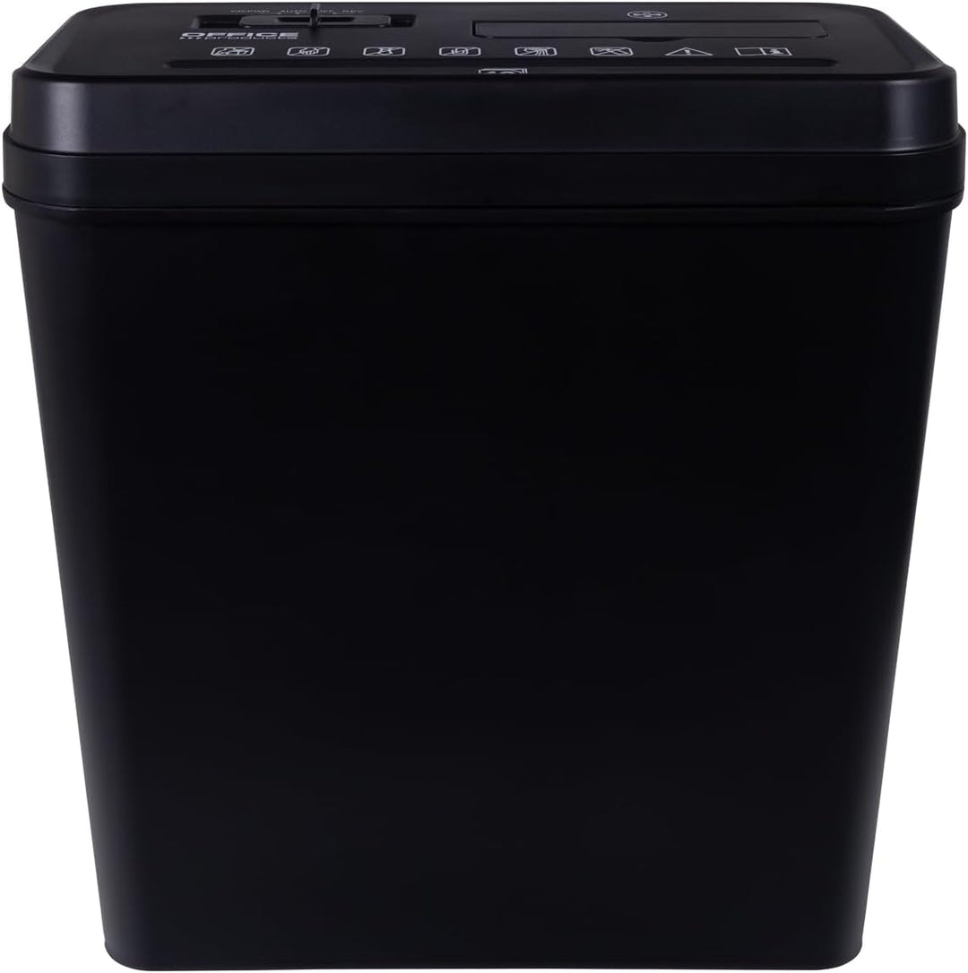Office Products Aktenvernichter/für Papier CD/DVD / 10 Blätter Querschnitt/Behälter 14 l/Schwarz/Pap