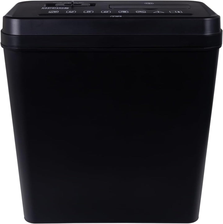 Office Products Aktenvernichter/für Papier CD/DVD / 10 Blätter Querschnitt/Behälter 14 l/Schwarz/Pap