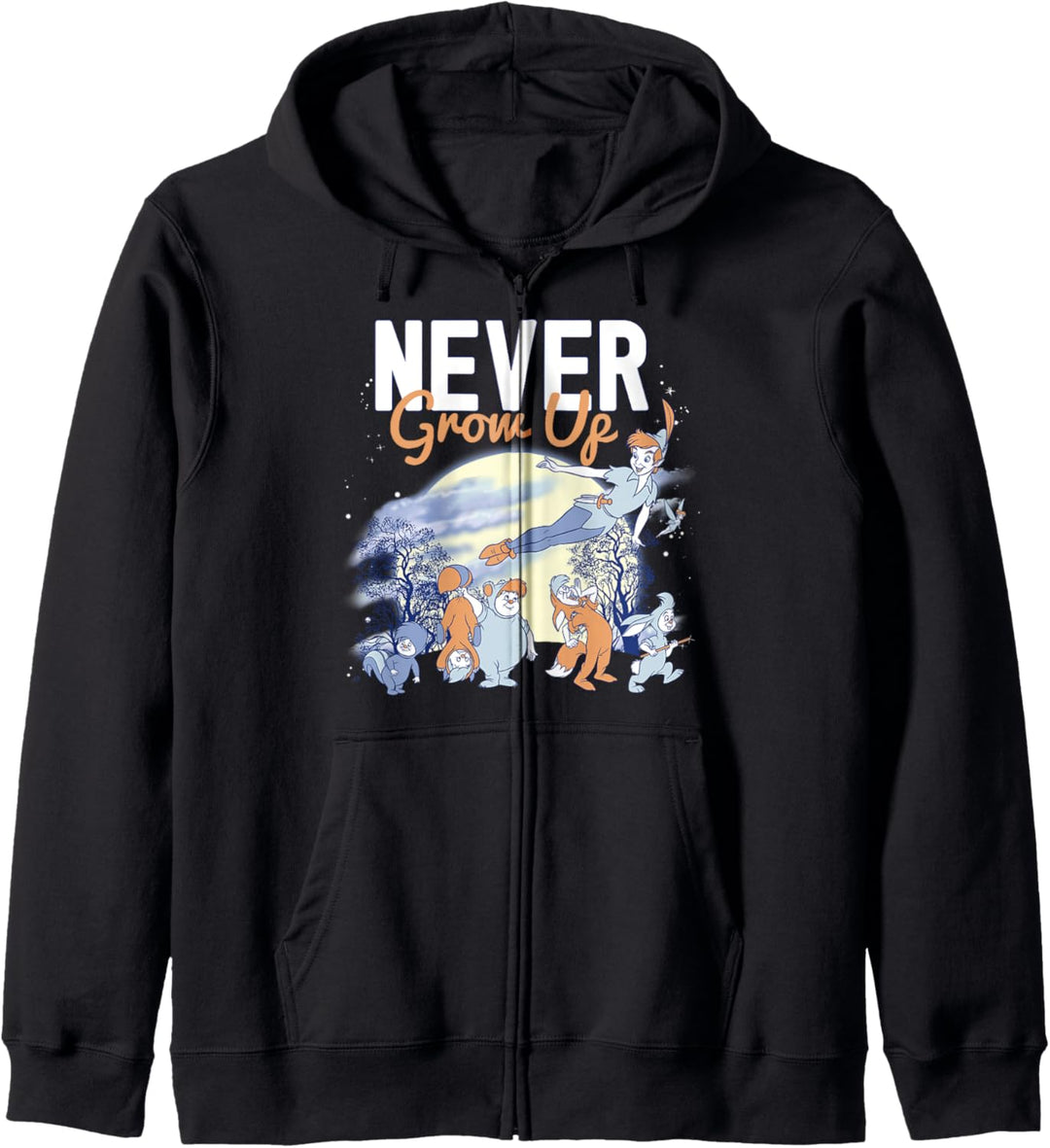 Disney Peter Pan Lost Boys Never Grow Up Night Portrait Kapuzenjacke