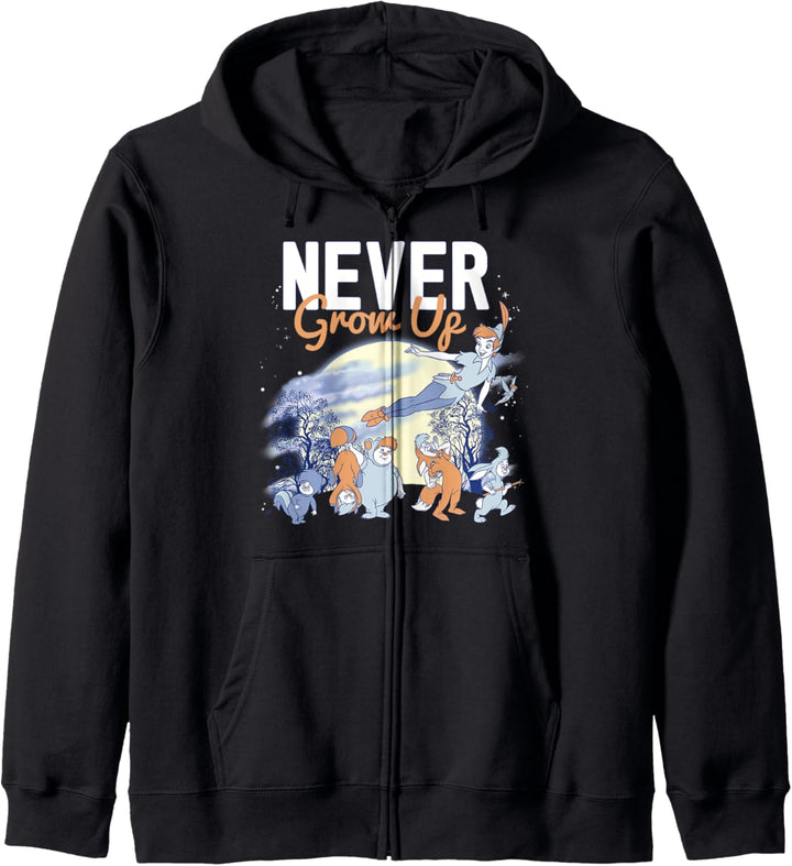 Disney Peter Pan Lost Boys Never Grow Up Night Portrait Kapuzenjacke