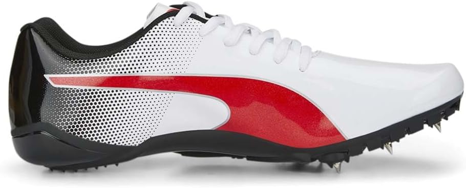 Puma Herren Evospeed Prep Sprint 3Leichtathletikschuh 44 EU Puma Weiss Puma Schwarz Puma Rot, 44 EU