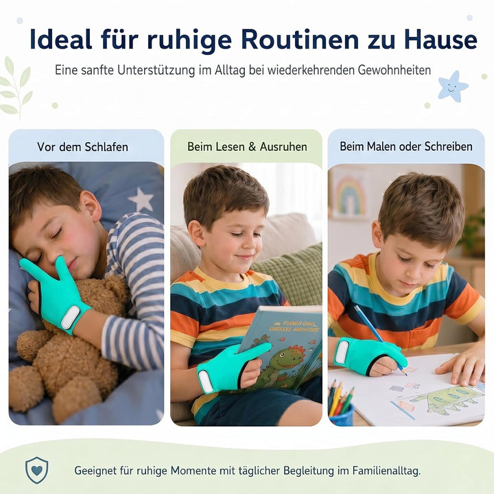 4 Stück Daumenlutschen Abgewöhnen Daumenlutschen Stop Kinder Daumen Saugen Guard Handschuhe Kaukompr