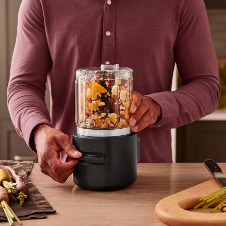 KitchenAid Kabelloser Zerkleinerer - Go Cordless - 1,18L - 2 Geschwindigkeiten und Pulse - Mit Edels