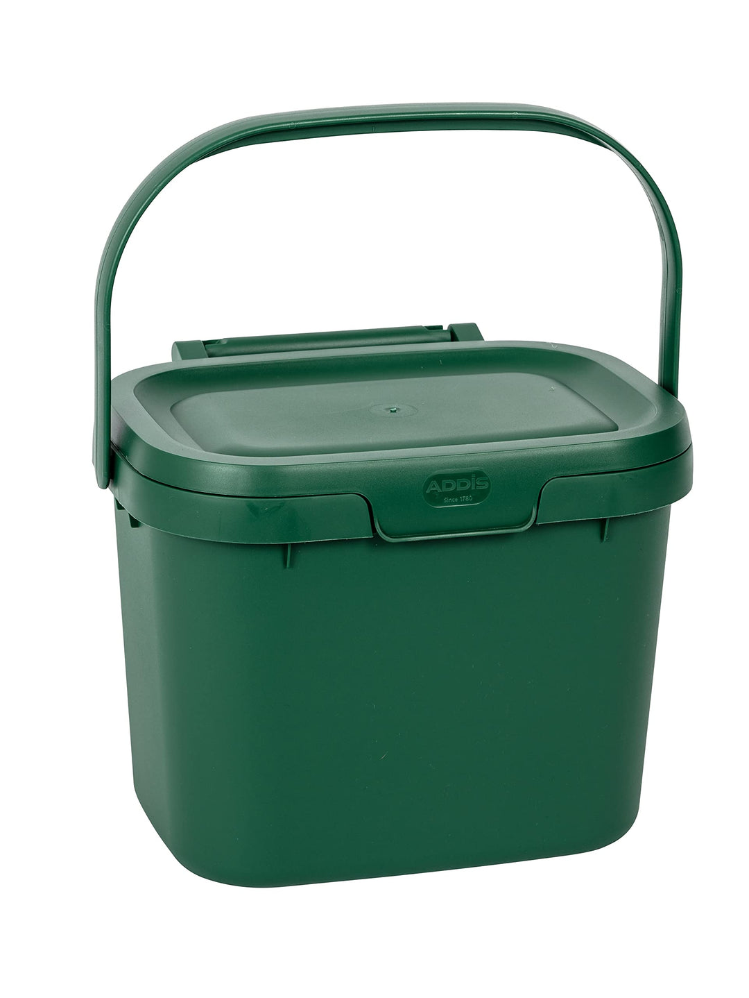 Addis, Komposteimer für Lebensmittelabfälle für die Küche, Plastik, dunkelgrün, Compost Caddy Compos