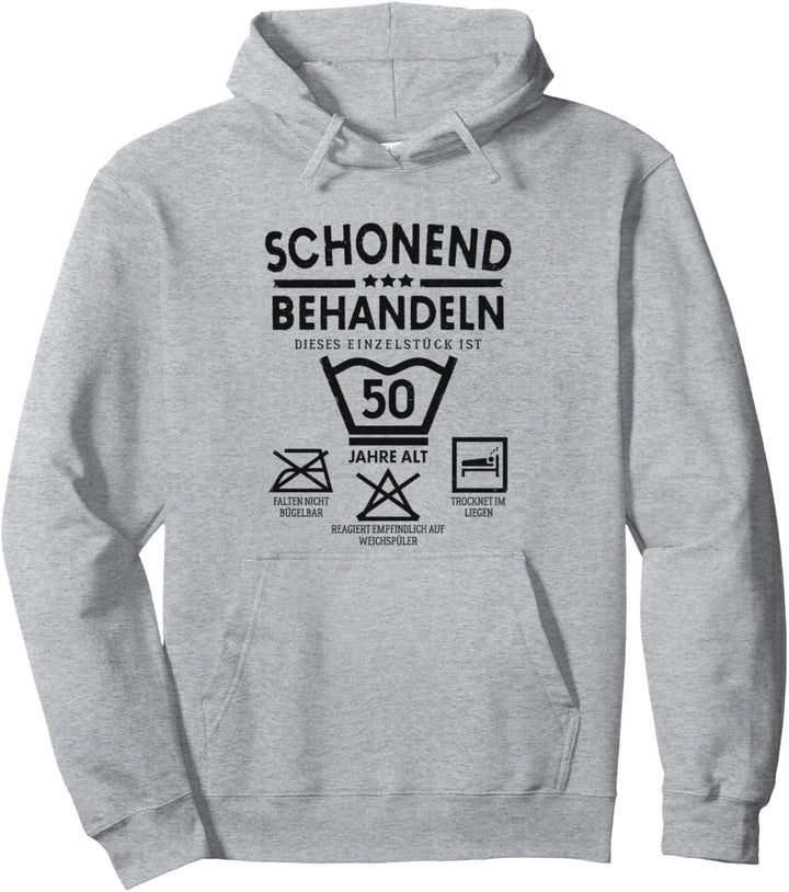 Einzelstück 50 Jahre Alt Schonend Behandeln 50. Geburtstag Pullover Hoodie