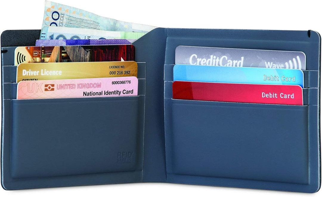 Pacsafe RFIDsafe TEC Bifold Plus (Navy Blue), Navy Blue